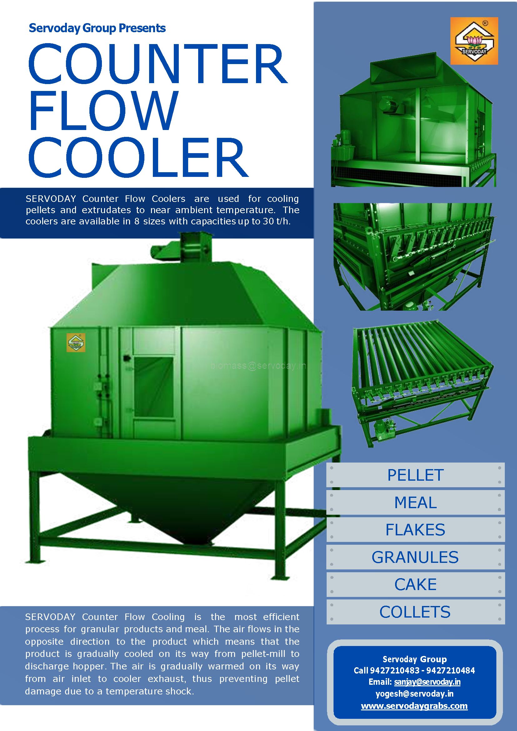 Pellet Cooler – Efficient Counterflow Cooling System for Biomass &amp; Feed Pellets - 1